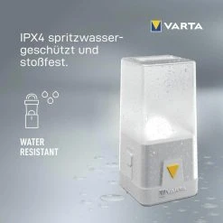 Varta Campinglampe Outdoor Ambiance L10 LED, 150 Lumen, Dimmbar, RGB, Spritzwassergeschützt -Einhell Verkaufsshop d1793de14f231156acbfefed8d23db99beeffd8f campinglampe varta outdoor ambiance l10 led