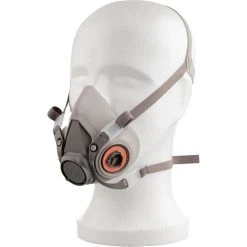 3M Atemschutzmaske Halbmaske 6200M, Maskenkörper, Mit Ventil, Größe M