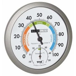 TFA Thermometer 45.2042.50, Innen, Analog, Mit Hygrometer