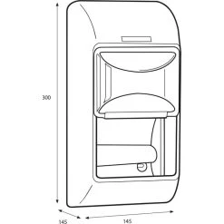Katrin Toilettenpapierspender 92384, Kunststoff, Für 2 Kleinrollen, Weiß -Einhell Verkaufsshop d2845501ffce89283142328a0ed1dd8caff19ab1 toilettenpapierspender katrin 92384
