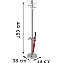 Kerkmann Garderobenständer Nevada, 6900, Mit 8 Haken, Metall, Silber -Einhell Verkaufsshop d5fe2827920d72203afb4f9d5947bc5dfd21dcb8 garderobenstaender kerkmann nevada 6900
