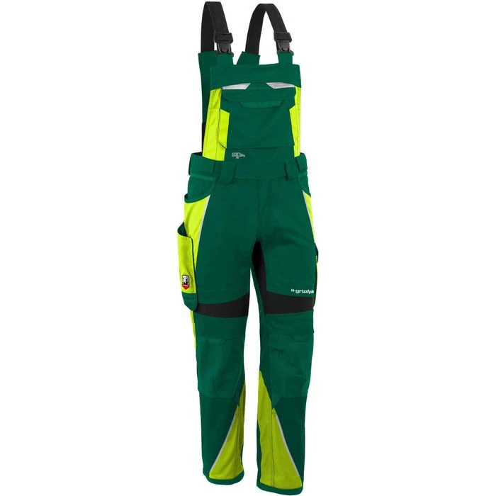 Grizzlyskin Arbeitshose IRON GIM37, Herren, Latzhose, Grün-warngelb, Größe 44 1 Grizzlyskin Arbeitshose IRON GIM37, Herren, Latzhose, Grün-warngelb, Größe 44