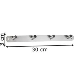 Alco Wandgarderobe 2837, Metall, 30 X 3cm, Mit 4 Haken, Silber -Einhell Verkaufsshop d9ffd03fb22a6761c3e1d8875041a644f421c321 wandgarderobe alco 2837 metall