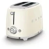 Smeg Toaster TSF01CREU 50er Retro Style, 2 Scheiben, 950 Watt, Edelstahl, Creme