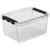 Smartstore Aufbewahrungsbox Classic 15, 14Liter, Mit Deckel, Kunststoff, Transparent, A4, 40 X 30 X 19cm