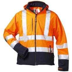 Elysee Arbeitsjacke BILL Softshelljacke, 22731-4, Warnschutzjacke, Signalorange, Wasserdicht Gr. XXL