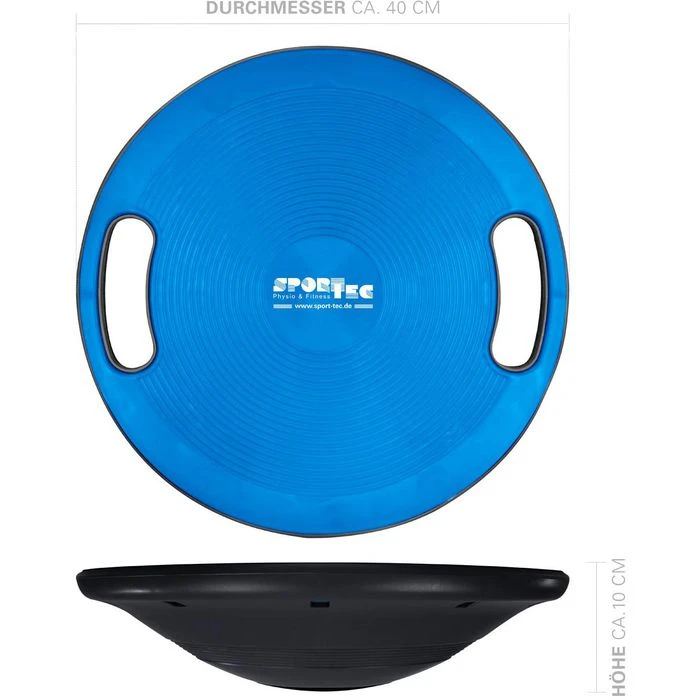 Sport-Tec Balance-Board Fitnesskreisel, Ø 40cm, Mit Griffen, Blau 5 Sport-Tec Balance-Board Fitnesskreisel, Ø 40cm, Mit Griffen, Blau – Bild 5