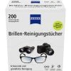 Zeiss Brillenputztücher Brillen-Reinigungstücher, Streifenfrei, Einzeln Verpackt, 200 Stück