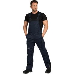 Leibwächter Arbeitshose Flex-Line Herren, Latzhose, Marine-schwarz, Größe 50 -Einhell Verkaufsshop dfbd4a55b895378882ecfc11924bba30f8549a48 arbeitshose leibwaechter flex line herren