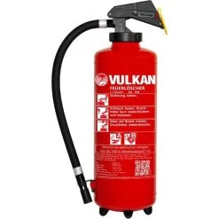 Vulkan Feuerlöscher S 6 H, 6 Liter, Schaumlöscher, 43A, 183B