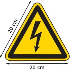 Abtec Hinweisschild ISO 7010 W012, Folie, 20 Cm, Warnzeichen, Elektrische Spannung -Einhell Verkaufsshop e3e87f6bd78c14b927cafb5de122a6613c1cc8f2 hinweisschild abtec iso 7010 w012 folie