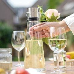 Emsa Karaffe Flow Slim Carafe 515675, Mit Deckel, 1 Liter -Einhell Verkaufsshop e3f184a11ef479a94f41d8a6b64bffd88a0b3973 karaffe emsa flow slim carafe 515675