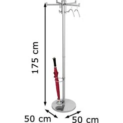 Kerkmann Garderobenständer Stilo, 6903, Mit 2 X 5 Haken, Metall, Alusilber -Einhell Verkaufsshop e5373e1a4549a33e53e5148f8febfcd4540439d5 garderobenstaender kerkmann stilo 6903