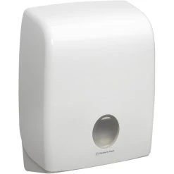 Kimberly Clark Kimberly-Clark Handtuchspender Aquarius, 6954, Kunststoff, Für 400 Falthandtücher Mit C-Falz Weiß
