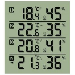 Bresser Thermo-Hygrometer Temeo Hygro Quadro, Für Innen Und Außen, Inkl. 3 Funk-Sensoren -Einhell Verkaufsshop ea57c8b26fc0baab24565885aafe528ab0c358b1 thermo hygrometer bresser temeo hygro quadro funk