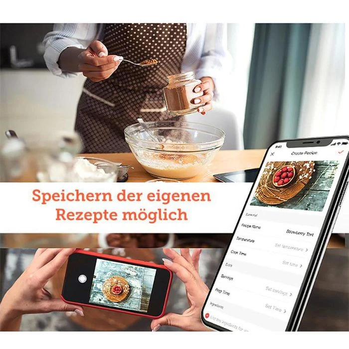 Cosori Fritteuse Smart WiFi XXL, CS158-AF-RXB, 1700 W, Heißluftfritteuse, Mit App, Für 5,5 Liter 7 Cosori Fritteuse Smart WiFi XXL, CS158-AF-RXB, 1700 W, Heißluftfritteuse, Mit App, Für 5,5 Liter – Bild 7