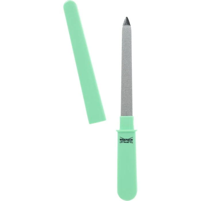 Wilkinson Nagelfeile Sword Manicure Chrome, Taschen-Saphirfeile, Federstahl, 11 Cm 1 Wilkinson Nagelfeile Sword Manicure Chrome, Taschen-Saphirfeile, Federstahl, 11 Cm