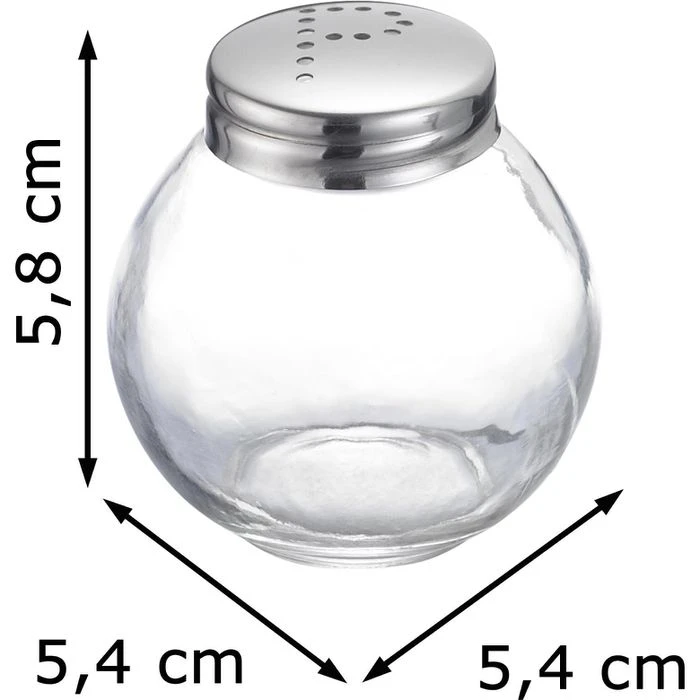 Westmark Salz-und-Pfefferstreuer Roma 65462270, Set, Aus Glas / Edelstahl, Transparent 2 Westmark Salz-und-Pfefferstreuer Roma 65462270, Set, Aus Glas / Edelstahl, Transparent – Bild 2