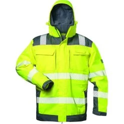 Elysee Arbeitsjacke RUFUS 2-in-1, 23429-3, Warnschutzjacke, Signalgelb, Wasserdicht, Größe XL