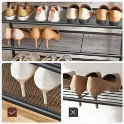 Vasagle Garderobenständer HSR408B01, Vintage, Mit 5 Doppelhaken, Metall / Holz, Schwarz / Braun -Einhell Verkaufsshop f07ccad2357c1a2d7f73218344f359a8e9c1ce90 garderobenstaender vasagle hsr408b01 vintage