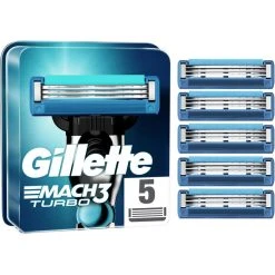 Gillette® Gillette Rasierklingen Mach3 Turbo 3D, Für Herren, 5 Stück