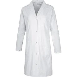 Zollner Arbeitskittel Cleo 7216-7120, Damen, Weiß, Laborkittel, Lange Ärmel, Größe 42