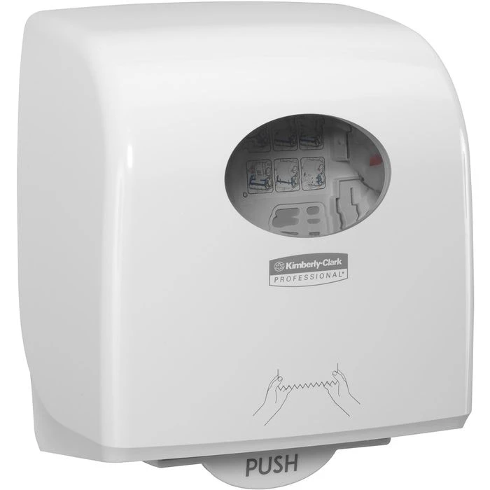 Kimberly Clark Kimberly-Clark Handtuchspender Aquarius Slimroll, 7955, Kunststoff, Für Rollenhandtücher, Weiß 1 Kimberly Clark Kimberly-Clark Handtuchspender Aquarius Slimroll, 7955, Kunststoff, Für Rollenhandtücher, Weiß