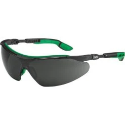 Uvex Schutzbrille I-vo 9160.045, Schweißer-Bügelbrille, Getönt / Schwarz-grün