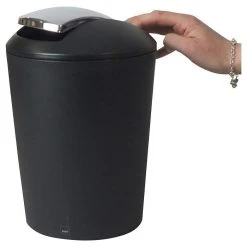 Kela Mülleimer Marta, 22300, Schwarz, Kosmetikeimer Aus Kunststoff, 5 Liter -Einhell Verkaufsshop f87538b89b2a09c7f29a9e2b45871f8d9b78c95c muelleimer kela marta 22300 schwarz