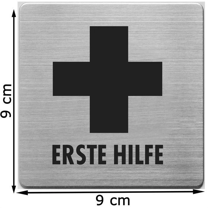Alco Hinweisschild 450-20, Erste Hilfe, 9 X 9 Cm, Erste Hilfe 2 Alco Hinweisschild 450-20, Erste Hilfe, 9 X 9 Cm, Erste Hilfe – Bild 2