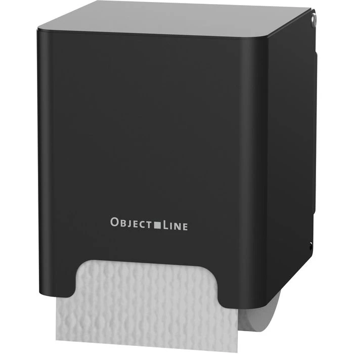 CWS Toilettenpapierspender ObjectLine 706753, Edelstahl, Für 1 Kleinrolle, Schwarz 1 CWS Toilettenpapierspender ObjectLine 706753, Edelstahl, Für 1 Kleinrolle, Schwarz