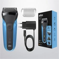 Braun Elektrorasierer Series 3 310BT Shave & Style, Für Herren, Wet & Dry, Mit Trimmer, Schwarz/blau -Einhell Verkaufsshop fd8e0d8f3aa1f9ed8c329ffbe9e49a74f0f1a7c0 elektrorasierer braun series 3 310bt shave und style