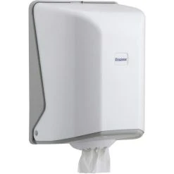 Böttcher-AG Handtuchspender Profi, Kunststoff, Für Rollenhandtücher, Weiß