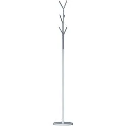 Jankurtz Garderobenständer London, 494303, Mit 6 Haken, Metall, Weiß